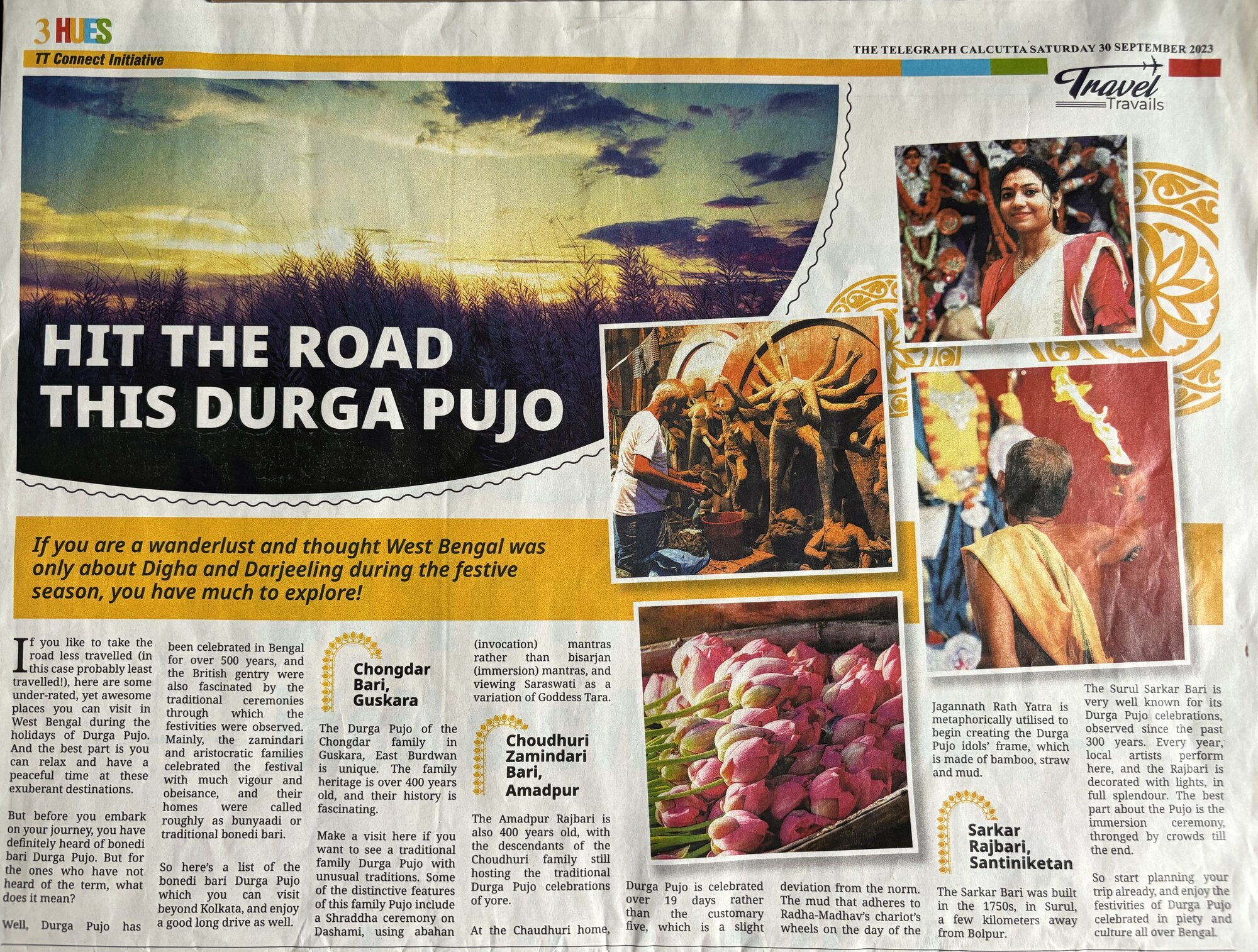 Print feature on Heritage Homestays at Amadpur
