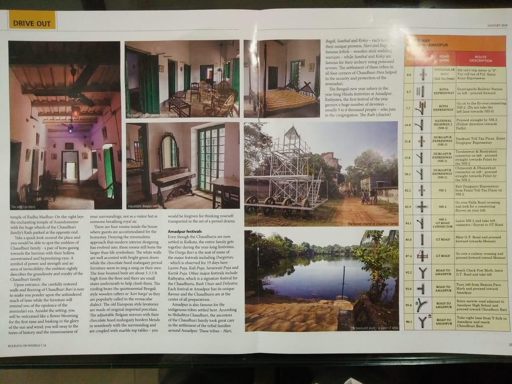 Kolkata on Wheels feature spread on Amadpur