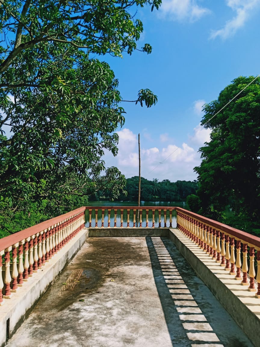 Terrace looking out to the dighi